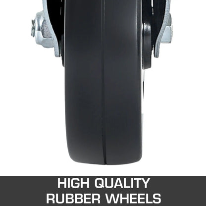 4 Pack Heavy Duty 8 X 2 Inch Dual Locking Rubber Swivel Caster Wheels 360 Degrees 1100LBS Capacity Per Wheel for Scaffolding