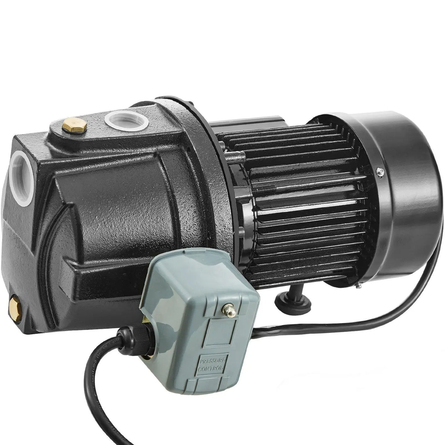 1HP Premium Cast Iron Shallow Well Jet Water Pump 115 Volt 17.6 GPM 164 FT Max Head High-Rise Water Supply Shower Booster for